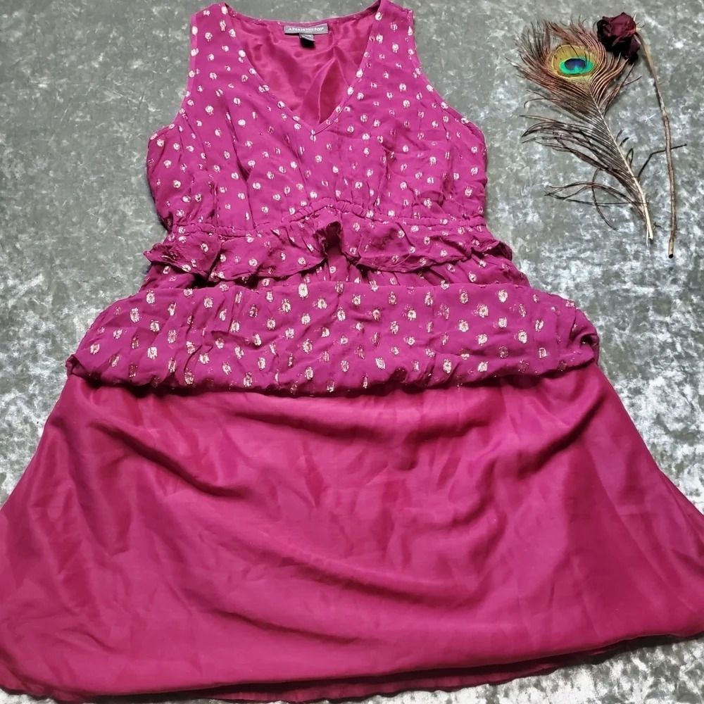 A Pea In The Pod Maternity Summer Ruffle Dress Size: M - Picture 6 of 12